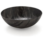 bathco - Black Marble Decorated Bathroom Vessel Sink - Beautiful vessel sink European modern contemporary design.