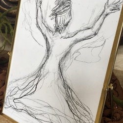 &ldquo;REACHING&rdquo;- 2 IN SET OF 4 - Drawings And Illustrations