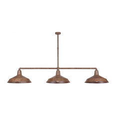 Industrie 3-Light Pendant, Brown