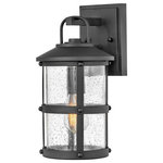 Hinkley - Hinkley 2680BK Lakehouse - One Light Outdoor Small Wall Lantern - The look is relaxed, but the components of LakehouLakehouse One Light  Black Clear Seedy Gl *UL: Suitable for wet locations Energy Star Qualified: n/a ADA Certified: n/a  *Number of Lights: Lamp: 1-*Wattage:100w Medium Base bulb(s) *Bulb Included:No *Bulb Type:Medium Base *Finish Type:Black