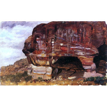 Frederic Edwin Church Study of Zoomorphic Rock Petra Wall Decal