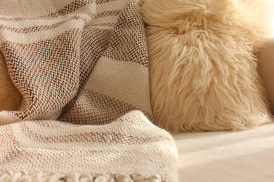 Camel Stripes Throw