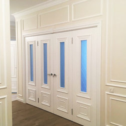 Private Residence - Palazzo 2 Polar White Double Swing - Interior Doors
