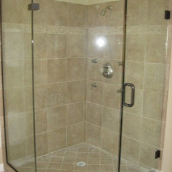 Frameless Neo Angle Shower Enclosures - Shower Stalls And Kits
