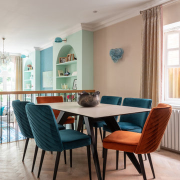 Vibrant Colours House in Teddington