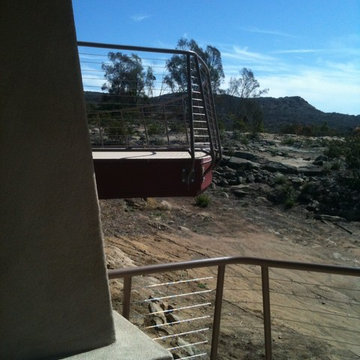 Round Posts Custom Cable Railing