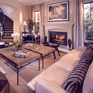 Inspiration for a mediterranean living room in Los Angeles.