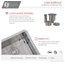 28"L x 18"W Stainless Steel Single Basin Undermount Kitchen Sink with Grid and S