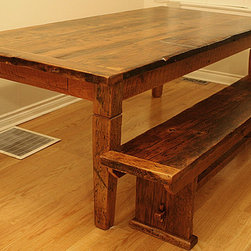 Reclaimed Wood Harvest Tables - Products