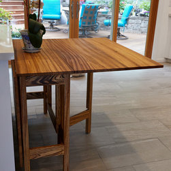 Zebrawood Foldable Table - Dining Tables