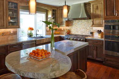 Kitchen - rustic kitchen idea in Other