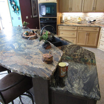 Rustic Elegance - Hickory Kitchen