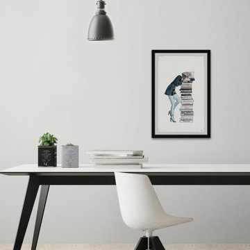 "Fashion Addict V" Framed Painting Print