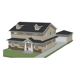 Craftsman House Style - 3D Design Home Remodeling Exterior - Products
