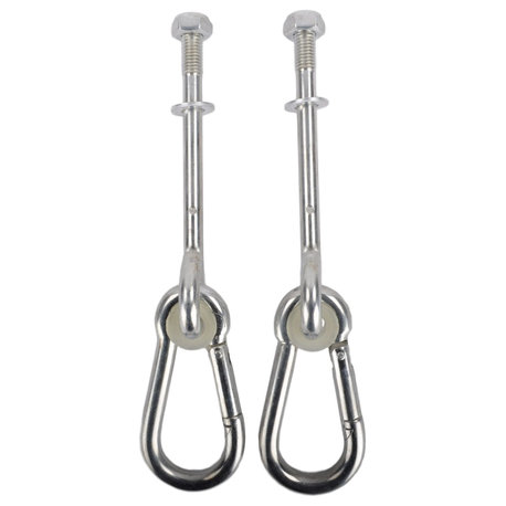 3/8" X 4" Swing Hanger with Spring Clip, Pair