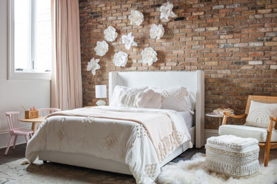 Inspiration for an industrial kids' room remodel in Chicago