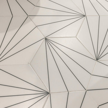 Geometric Line Floor Tile