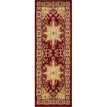 Traditional Royale 2'7"x10' Runner Rouge Area Rug