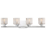 Nuvo Lighting - Votive 4 Light Vanity With Clear Glass - Dimmable: Lamp Dependent - Replaceable Light Source: Yes - Safety Listing: cETLus - Damp - 1 Year Limited Warranty
