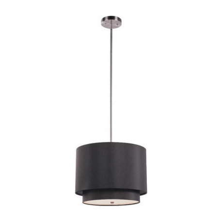 1 Light Pendant, Black