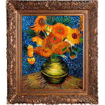 La Pastiche Flower Collage with Frame, 29.5 x 33.5