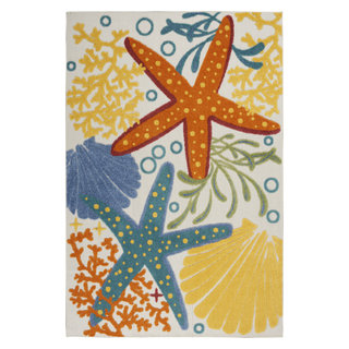 Nourison Aloha Outdoor Rug, 3'x4' - Beach Style - Outdoor Rugs - by ...