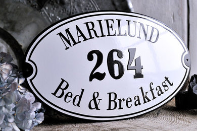 Handcrafted Enamel Address Plaque