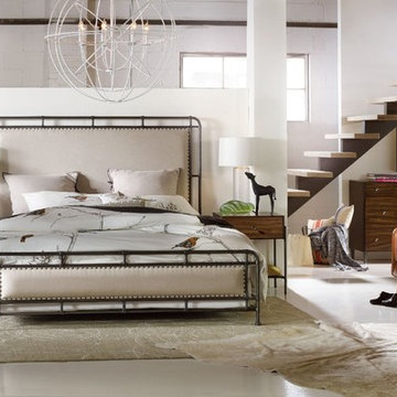Hooker Furniture Studio 7H Slumbr King Metal Upholstered Bed
