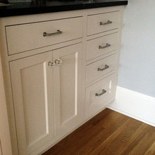 Minneapolis white kitchen. Inset panels