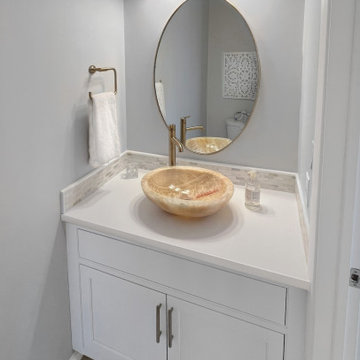 Kitchen, Wet Bar & Powder Room