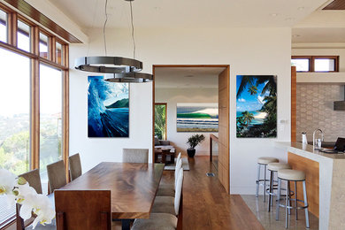 Inspiration for a contemporary dining room remodel in San Diego
