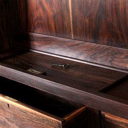 Walnut Gun Cabinet - Filing Cabinets