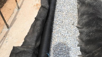 Drainage, waterproofing, retaining walls, french drains