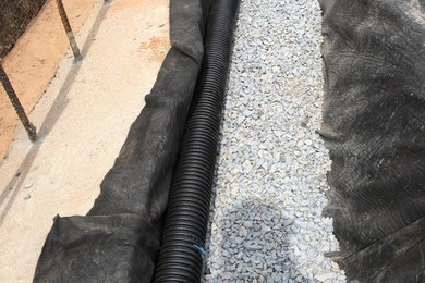 Drainage, waterproofing, retaining walls, french drains