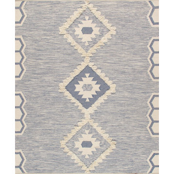 Pasargad Santa Fe Collection Cotton & Wool Area Rug, 9'x12'