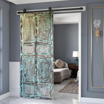Eclectic Bohemian Ranch Farmhouse Decor: The Art of Rustic Carved Doors