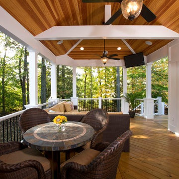 A Love of the Outdoors Inspires New Deck and Patio Design in Chantilly, Virginia