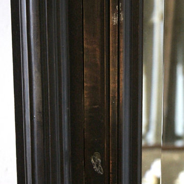 20th Century Ebonized Empire French Louis XVI Style Armoire