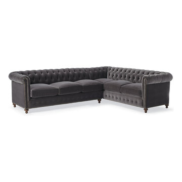 PETITE BARROW UPHOLSTERED SECTIONAL