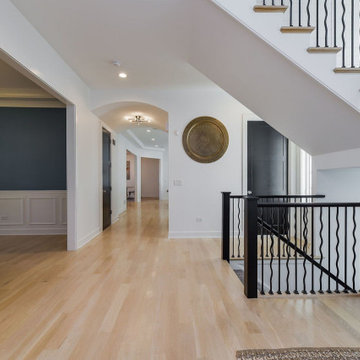 Not Your Standard Black & White Stair Hallway