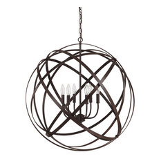 Capital Lighting Axis 6-LT Pendant 4236RS - Russet