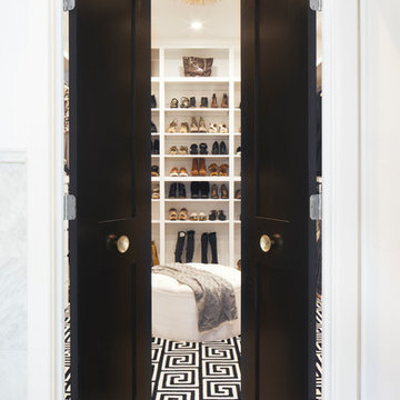 Classic Eclectic Hyde Park Master Closet
