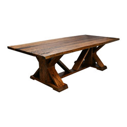 The Prairie Homestead Trestle Table - Dining Tables