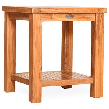 Teak Wood Tundra Outdoor Patio Side Table, made from A-Grade Teak Wood