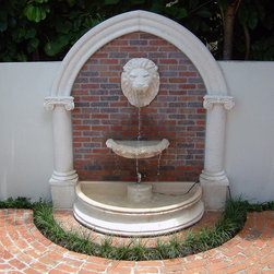 Lion's Arch Wall Fountain - Outdoor Fountains And Ponds