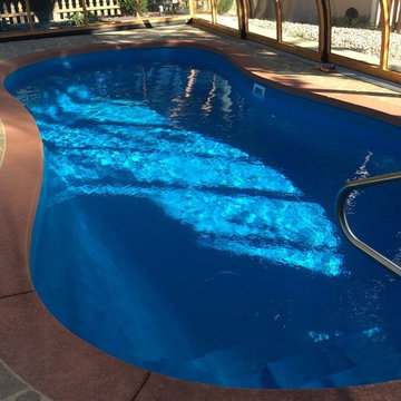 In Ground Pool with Covered Patio