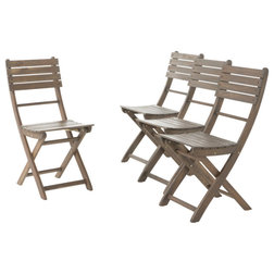 Transitional Outdoor Folding Chairs by GDFStudio