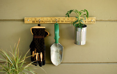 Rule Your Organizing With a DIY Yardstick Hanger