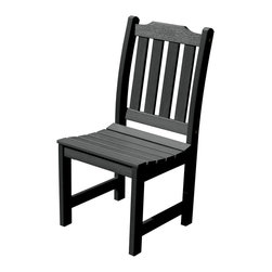 Highwood USA - Lehigh Side Chair, Black - Outdoor Dining Chairs