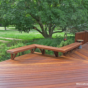 Beautiful Ipe Deck with attached Bench